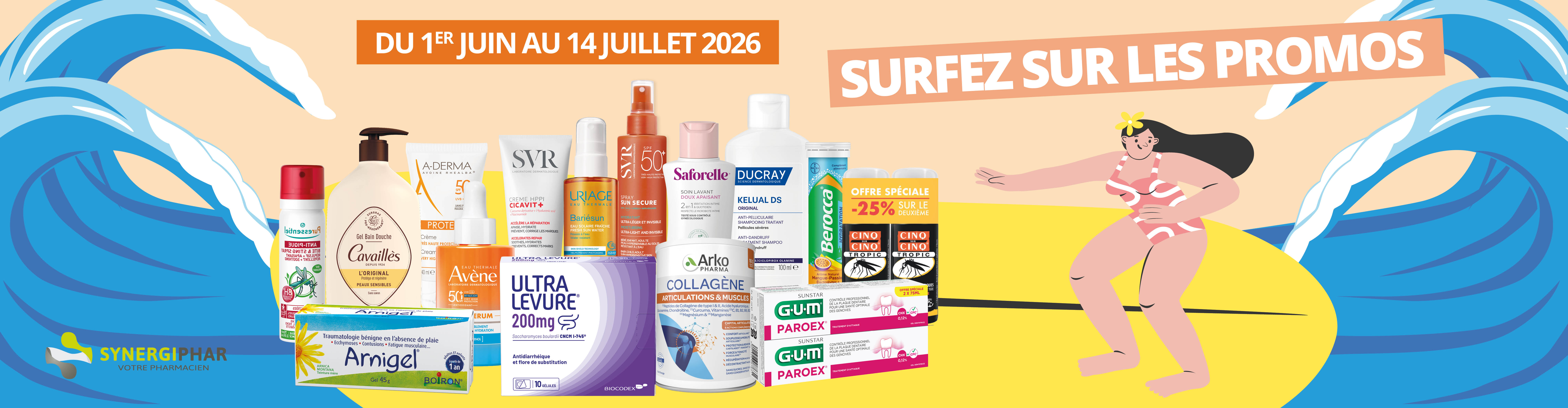 Promotions pharmacie 1er juin au 14 juillet 2026